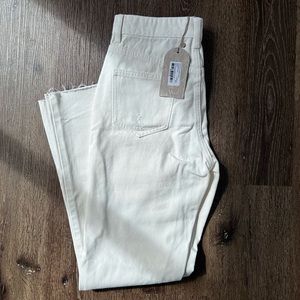 Meshki Mom Jean - Ecru Size 7 NWT